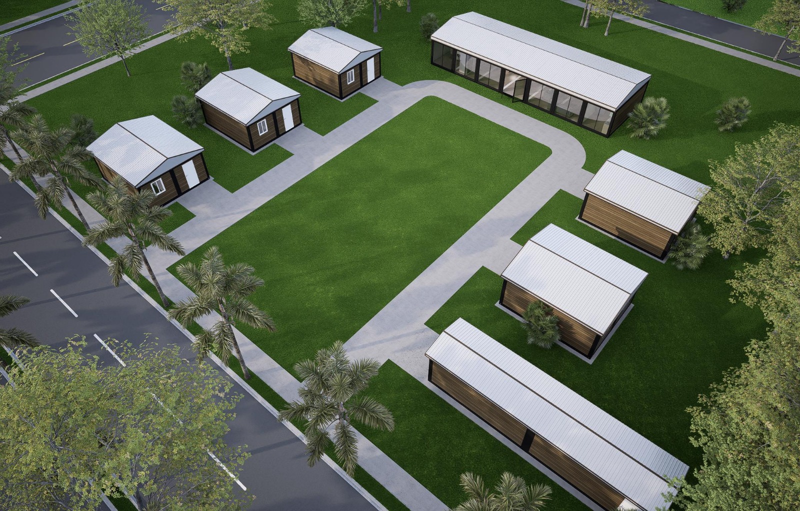 Village of HOPE modular building interior and second floor